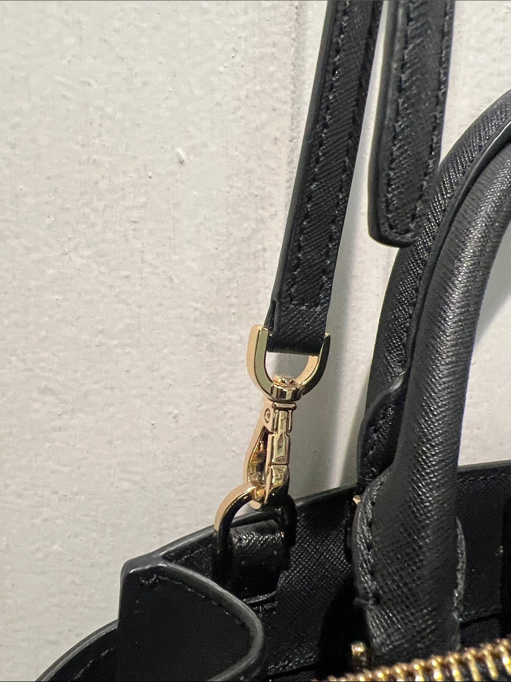Michael Kors Black Satchel with Gold Hardware - Picture 4 of 11